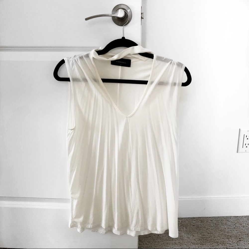 Workhall | White Choker Tank